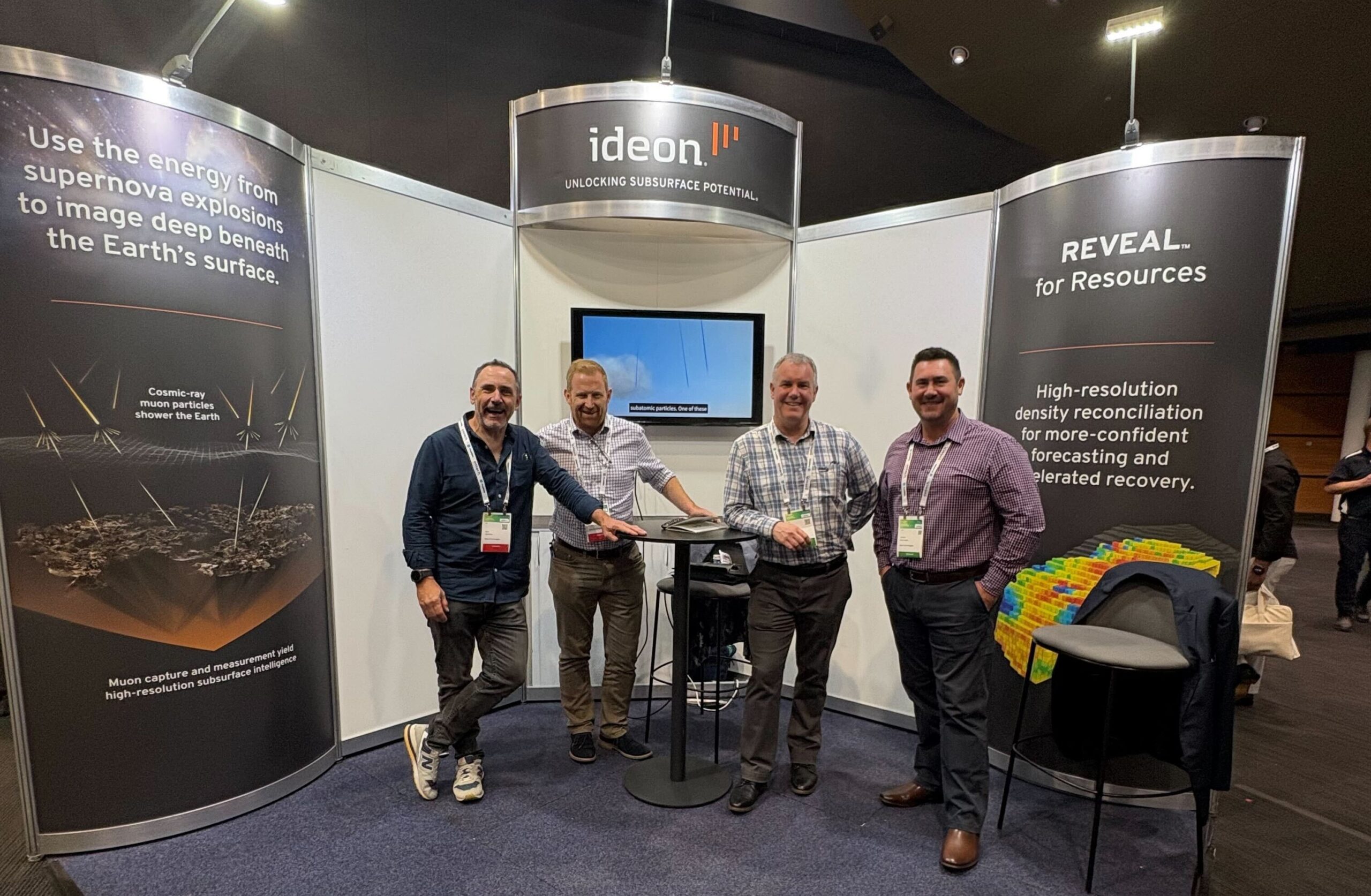 Ideon team photo at International Mining Geology Conference